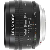 Lensbaby Velvet 28 Canon EF-mount objectief Zwart