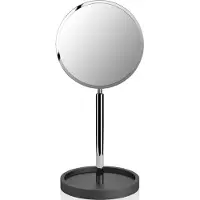 DECOR WALTHER Make-up Spiegel Stone Matt Zwart Chrome