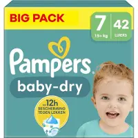 Pampers - Baby Dry - Maat 7 - Big Pack - 42 stuks - 15+ KG