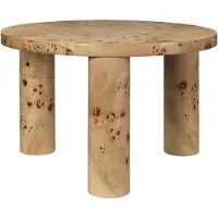 Ferm Living Post Salontafel Small | Poplar Burl Veneer