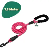 Mister Mill Reflecterende Hondenriem 150 cm - Roze - Honden Riem - Hondenlijn - Honden Lijn