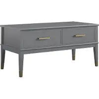 CosmoLiving by Cosmopolitan Salontafel Westerleigh Bergruimte, van gemakkelijk te onderhouden mdf, poten van massief hout, hoogte 51-76 cm