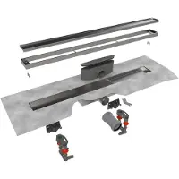 Easydrain Compact 50 tegel douchegoot 80 cm RVS-look
