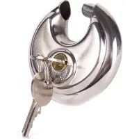 Stahlex hangslot discus 70 x 9 mm zilver