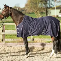 Harry's Horse polycotton zomerdeken Kleur: navy blue, Onderlengte: 195 cm
