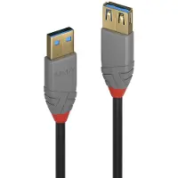 Lindy 36761 USB 3.0 Verlängerung Typ A/A Anthra Line M/F 1m