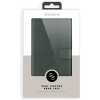 Selencia Echt Leren Bookcase voor de Samsung Galaxy A53 - Groen