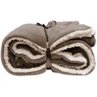 Unique living Dekens2 Plaid lars l200b150cm taupe