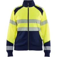 Blakläder 3508-2528 Dames sweatshirt met rits High Vis High Vis Rood/Zwart maat XXXL dames