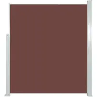 vidaXL Zijluifel uittrekbaar 160x500 cm bruin