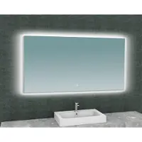 Wiesbaden Spiegel Soul Rechthoek met LED Verlichting Backlight 140 cm