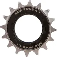 ACS Freewheel BMX 16t 3/32 ACS Paws 4.1 nikkel zwart