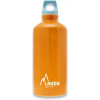 Laken Oranje drinkfles van 100% gerecycled aluminium, 600 ml inhoud en gemaakt in Europa