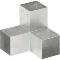 vidaXL Paalverbinding Y-vorm 91x91 mm gegalvaniseerd metaal