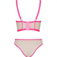Obsessive Nudelia Lingerie Set Roos 2 Stuks L/XL