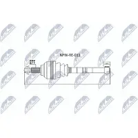 NTY NPW-RE-011 Aandrijfas
