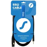 SOUND STATION QUALITY (SSQ) XLRMi0 5 - XLR żeński / Jack stereo 3,5 (0.50 m), Audiokabel