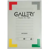 Gallery schetsblok, ft 29,7 x 42 cm (A3), 180 g/m², blok van 50 vel 5 stuks