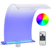 vidaXL Zwembadfontein met RGB LED's 50 cm acryl