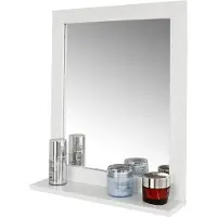 SoBuy Badkamerspiegel Met Plank - 10x40x49 cm - Wit