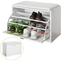 SoBuy FSR16-W Schoenenrek | Wit | MDF | 60 X 30 X 48