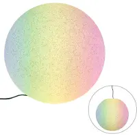 QAZQA Smart buitenlamp grijs 56 cm IP44 incl Wifi A60 - Nura