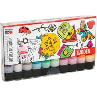 HOBBY2YOU - Fun & Fancy Window Color 10x25ml - Garden (822510)