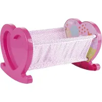 DOLU eenhoorn poppenwiegje roze