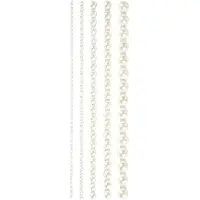 Creativ Company Halve plakparels wit 2-8mm, 140st.