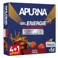 Apurna Energy Gel Guarana Cola Passage Difficile 5x35g || Maat: Cola