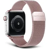 Decoded Milan Traction Apple Watch 49 / 46 / 45 / 44 Mm Bandje Roze Goud