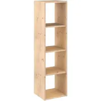 Astigarraga Houten Vakkenkast - Open - 4 vakken - PEFC grenen - 140x36cm