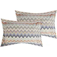 Missoni Kussensloop Andres Black Multicolor Katoen (Set van 2)-60 x 70 cm