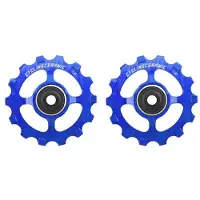 Cycling Ceramic Smalle 14T kooi voor Shimano Dura-Ace R9100/Ultegra R8000/Ultegra RX/GRX/XT/XTR 11V Blauwe derailleur