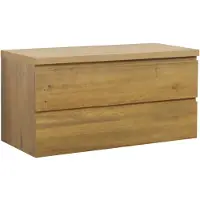 Badplaats Wastafelkast Angela 100 x 48 x 53,5 cm - eiken - met bovenblad