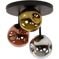 AnLi Style Plafondlamp 3L stellar (Zwart, 30x30cm)