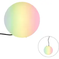 QAZQA Smart buitenlamp wit 25 cm IP65 incl. Wifi A60 - Nura