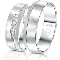 Lucardi - You & Me - Stalen vriendschapsring Maldives dames
