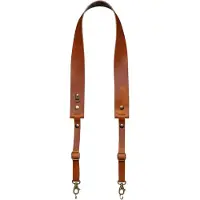 The Hantler Camera Neck strap Chestnut / Brass