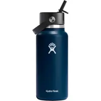 Hydroflask Wide Mouth Flex Straw Cap Drinkfles (946 ml) - Indigo