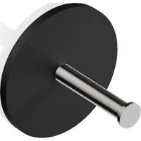 DECOR WALTHER WC Rolhouder Stone 1 Mat Zwart Mat RVS