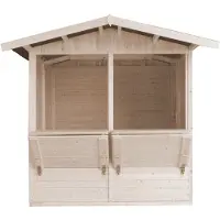 Timbela M149 - Houten marktkraam - 4 m² -263x253xH232 cm