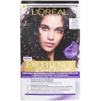 L'Oréal 1+1 gratis: Excellence Cool Crème Permanente Crèmekleuring 3.11 - Ultra As Donkerbruin