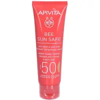 Apivita Bee Sun Safe Anti-Spot & Anti-Age Defense Tinted Face Cream Spf50 50 ml Crème