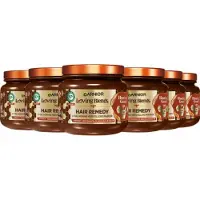 Garnier Loving Blends Honing Goud Hair Remedy Haarmasker Voordeelverpakking - Herstellend Masker Voor Beschadigd, Breekbaar haar - 6 x 340ml