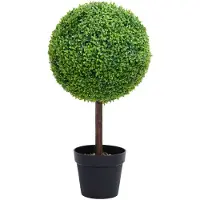 vidaXL Kunstplant met pot buxus bolvorming 71 cm groen
