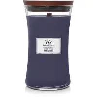 Woodwick Hourglass Large Geurkaars - Hinoki Dahlia - 130 branduren