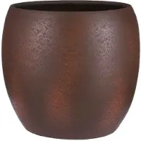 Mica Decorations Lester Ronde Pot - H35xØ38 cm - Terra - Roestkleurig