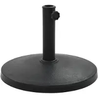 vidaXL Parasolvoet rond 10 kg polyresin zwart