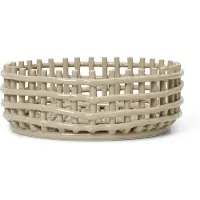 Ferm Living Ceramic gevlochten schaal Cashmere
